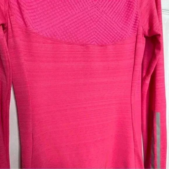 Adidas Supernova Shirt V-Neck Long Sleeved Pink &  Black Size Small - Picture 13 of 16
